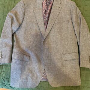 Custom Brown Hopsack Suit in 46R